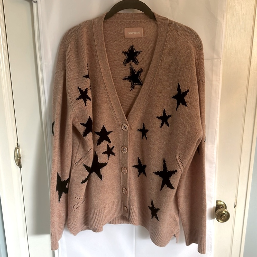 Zadig & Voltaire cashmere Mirka Cardigan in size medium